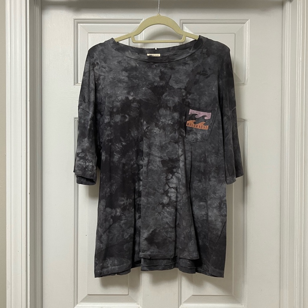 Billabong Grey Wash Oversized T-Shirt